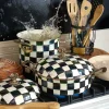 MacKenzie-Childs Courtly Check Enamel 7 Qt. Stockpot* Cookware & Bakeware