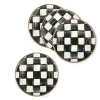 MacKenzie-Childs Courtly Check Enamel Appetizer Plates - Set Of 4* Outdoor Entertaining