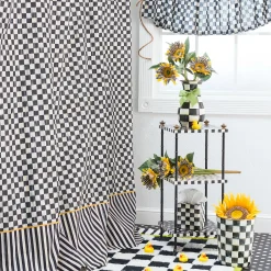 MacKenzie-Childs Courtly Check Enamel Boutique Tissue Box Cover* Room Accents