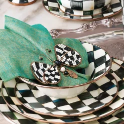 MacKenzie-Childs Courtly Check Enamel Breakfast Bowl* Outdoor Entertaining