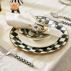 MacKenzie-Childs Courtly Check Enamel Charger/Plate* Outdoor Entertaining