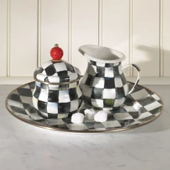 MacKenzie-Childs Courtly Check Enamel Charger/Plate* Outdoor Entertaining