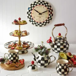 MacKenzie-Childs Courtly Check Enamel Clock* Room Accents