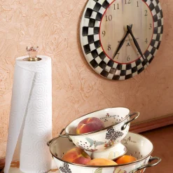 MacKenzie-Childs Courtly Check Enamel Clock* Room Accents