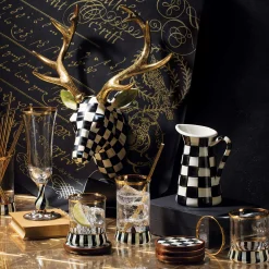 MacKenzie-Childs Courtly Check Enamel Coasters - Set Of 4* Table Accessories