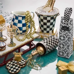 MacKenzie-Childs Courtly Check Enamel Coasters - Set Of 4* Table Accessories