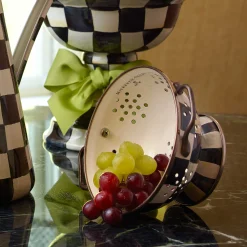 MacKenzie-Childs Courtly Check Enamel Colander - Small* Kitchen Utensils & Tools