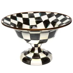 MacKenzie-Childs Courtly Check Enamel Compote - Large* Outdoor Entertaining