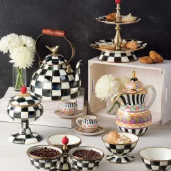 MacKenzie-Childs Courtly Check Enamel Curiosity Pot* Bed & Bath