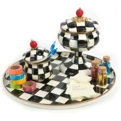 MacKenzie-Childs Courtly Check Enamel Curiosity Pot* Bed & Bath