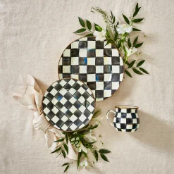 MacKenzie-Childs Courtly Check Enamel Dinner Plate* Outdoor Entertaining