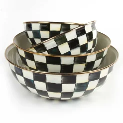 MacKenzie-Childs Courtly Check Enamel Everyday Bowl - Small* Serveware