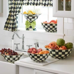 MacKenzie-Childs Courtly Check Enamel Everyday Bowl - Medium* Serveware