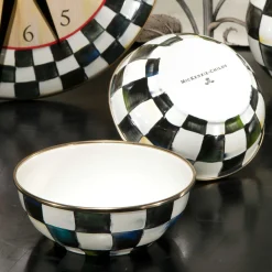 MacKenzie-Childs Courtly Check Enamel Everyday Bowl* Outdoor Entertaining