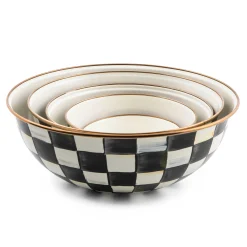 MacKenzie-Childs Courtly Check Enamel Everyday Bowl* Outdoor Entertaining