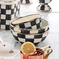 MacKenzie-Childs Courtly Check Enamel Everyday Bowl* Outdoor Entertaining