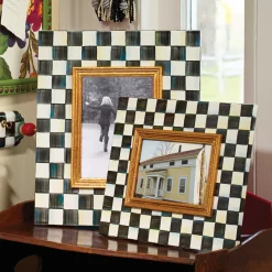 MacKenzie-Childs Courtly Check Enamel Frame - 4" X 6"* Room Accents