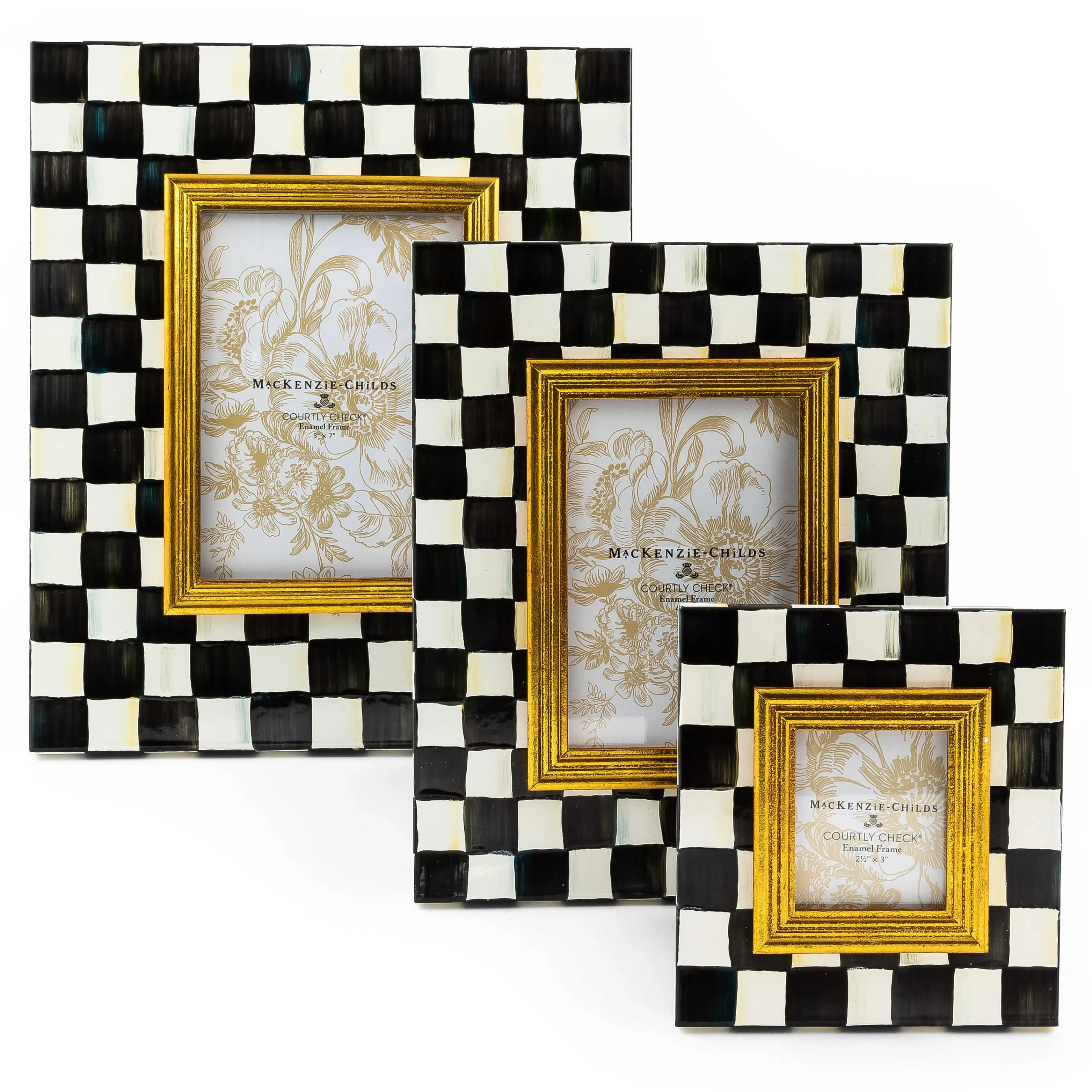 MacKenzie-Childs Courtly Check Enamel Frame - 4" X 6"* Room Accents