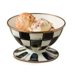 MacKenzie-Childs Courtly Check Enamel Ice Cream Dish* Outdoor Entertaining