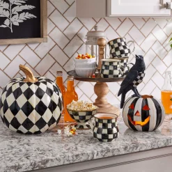 MacKenzie-Childs Courtly Check Enamel Ice Cream Dish* Outdoor Entertaining