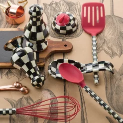 MacKenzie-Childs Courtly Check Enamel Large Salt & Pepper Shakers* Outdoor Entertaining