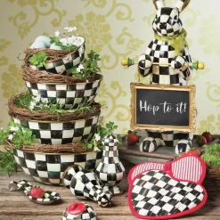 MacKenzie-Childs Courtly Check Enamel Large Salt & Pepper Shakers* Outdoor Entertaining