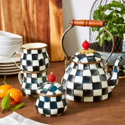 MacKenzie-Childs Courtly Check Enamel Mug* Outdoor Entertaining