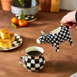 MacKenzie-Childs Courtly Check Enamel Mug* Outdoor Entertaining