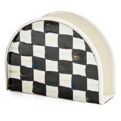 MacKenzie-Childs Courtly Check Enamel Napkin Holder* Outdoor Entertaining
