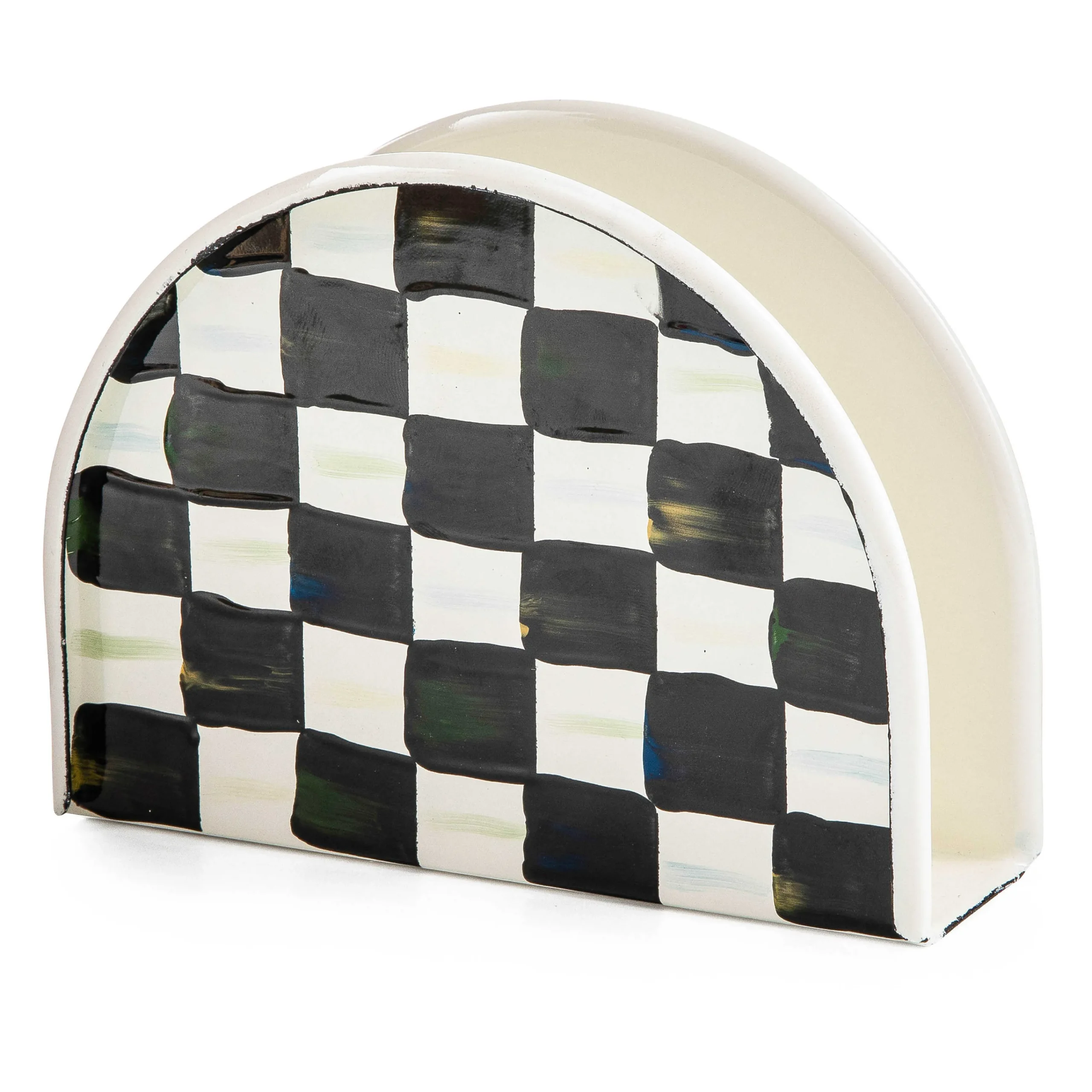 MacKenzie-Childs Courtly Check Enamel Napkin Holder* Outdoor Entertaining