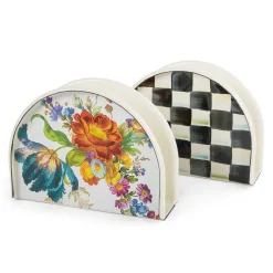 MacKenzie-Childs Courtly Check Enamel Napkin Holder* Outdoor Entertaining