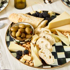 MacKenzie-Childs Courtly Check Enamel Pinch Bowl* Outdoor Entertaining