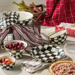 MacKenzie-Childs Courtly Check Enamel Pinch Bowl* Outdoor Entertaining