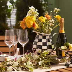 MacKenzie-Childs Courtly Check Enamel Pitcher* Outdoor Entertaining