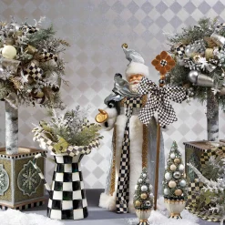 MacKenzie-Childs Courtly Check Enamel Practical Pitcher - Small* Outdoor Entertaining