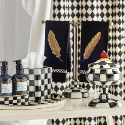 MacKenzie-Childs Courtly Check Enamel Round Tray* Outdoor Entertaining