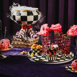 MacKenzie-Childs Courtly Check Enamel Round Tray* Outdoor Entertaining