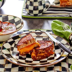 MacKenzie-Childs Courtly Check Enamel Salad/Dessert Plate* Outdoor Entertaining