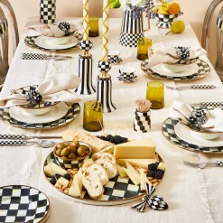 MacKenzie-Childs Courtly Check Enamel Salad/Dessert Plate* Outdoor Entertaining