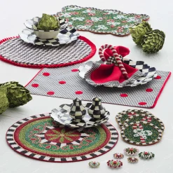 MacKenzie-Childs Courtly Check Enamel Salt & Pepper Shakers* Outdoor Entertaining