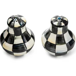 MacKenzie-Childs Courtly Check Enamel Salt & Pepper Shakers* Outdoor Entertaining
