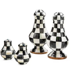 MacKenzie-Childs Courtly Check Enamel Salt & Pepper Shakers* Outdoor Entertaining