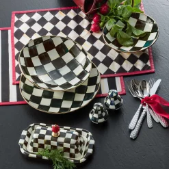 MacKenzie-Childs Courtly Check Enamel Salt & Pepper Shakers* Outdoor Entertaining