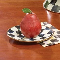 MacKenzie-Childs Courtly Check Enamel Saucer* Outdoor Entertaining