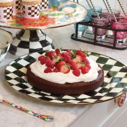 MacKenzie-Childs Courtly Check Enamel Serving Platter* Outdoor Entertaining