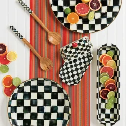 MacKenzie-Childs Courtly Check Enamel Serving Platter* Outdoor Entertaining