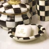 MacKenzie-Childs Courtly Check Enamel Soap Dish* Bed & Bath