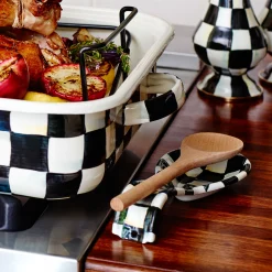 MacKenzie-Childs Courtly Check Enamel Spoon Rest* Kitchen Utensils & Tools