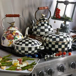 MacKenzie-Childs Courtly Check Enamel Spoon Rest* Kitchen Utensils & Tools