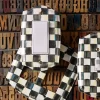 MacKenzie-Childs Courtly Check Enamel Switch Plate - Single Rocker* Room Accents